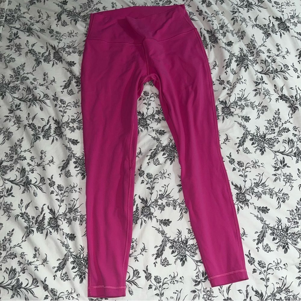 Lululemon Sonic pink align 25” leggings size 12